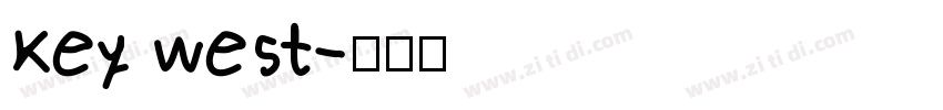 Key west字体转换
